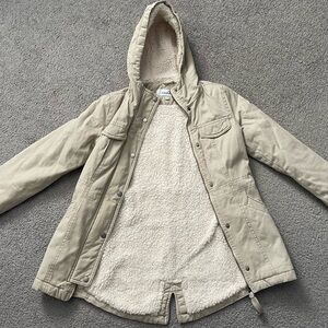 Sebby Sherpa-lined Twill Anorak Jacket